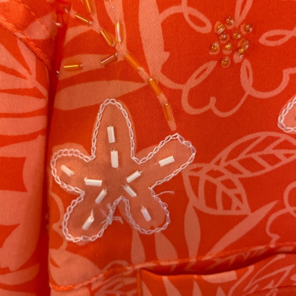 Drapers and Damons Orange Buttonup Top - Picture 3 of 4